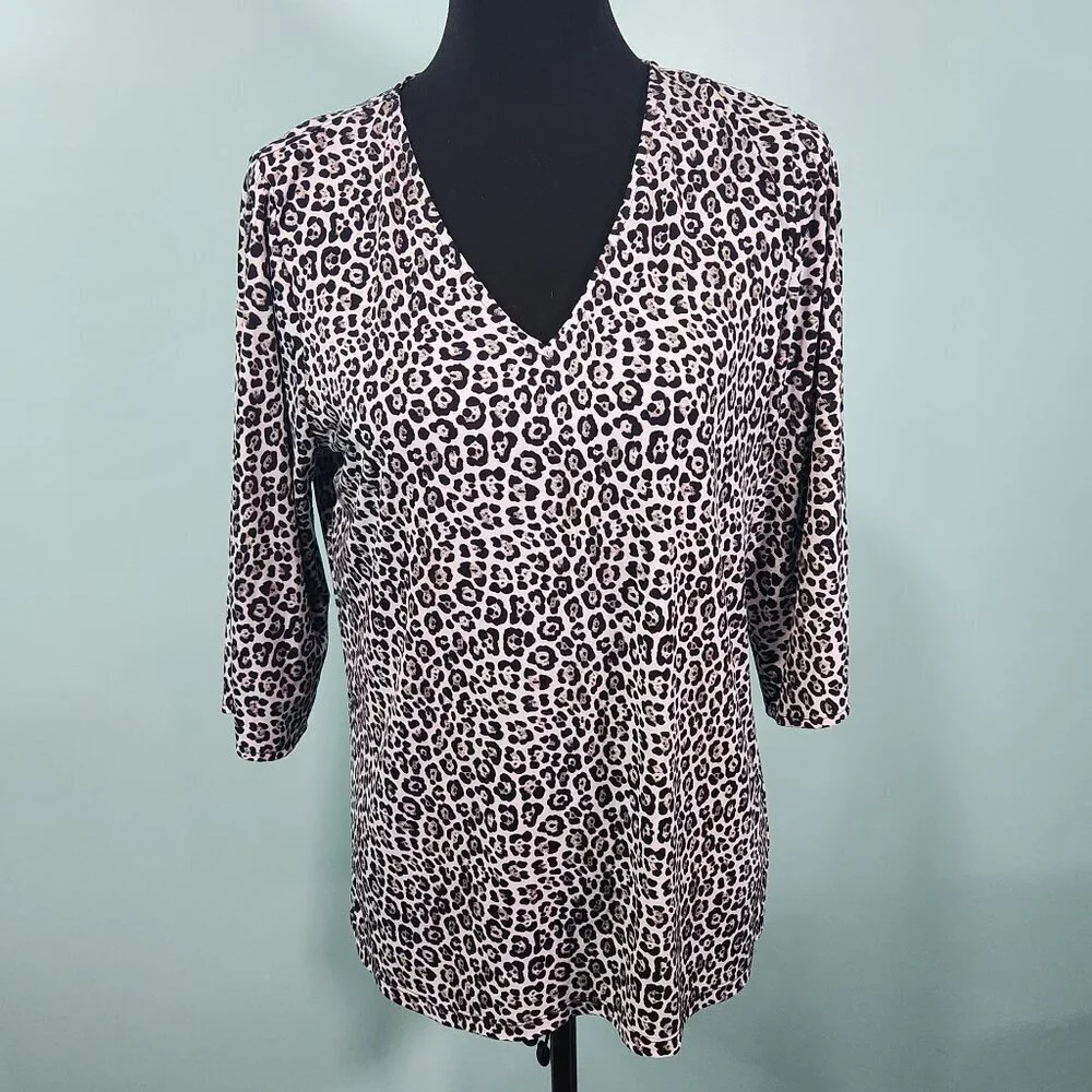 Michael Kors animal print blouse Medium Lot I